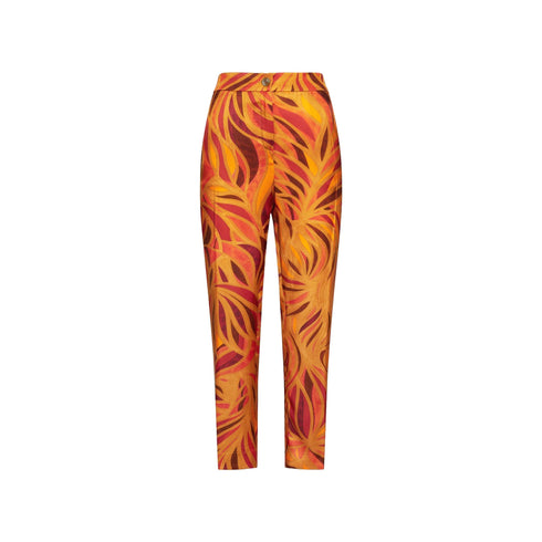 Elena Mirò Pantaloni Pantalone Donna in twill stampato 46 - Francavilla Moda